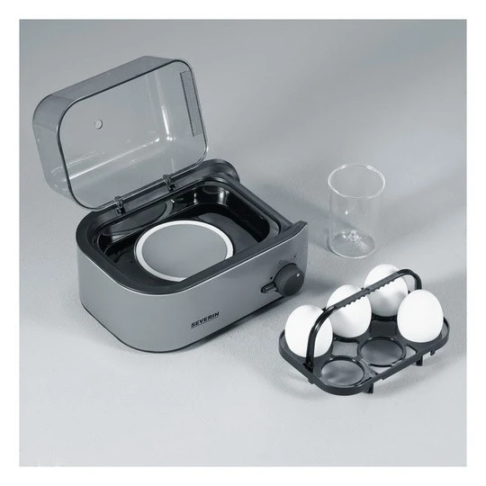 Severin EK 3134 Eierkocher Edelstahl/schwarz 2 Severin EK 3134 Eierkocher Edelstahl/schwarz – Bild 2