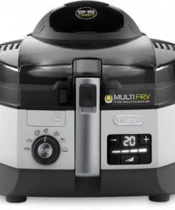 Fritteusen DeLonghi FH 1394/1 Multifry Extra Chef Heißluft-Fritteuse Schwarz/weiss