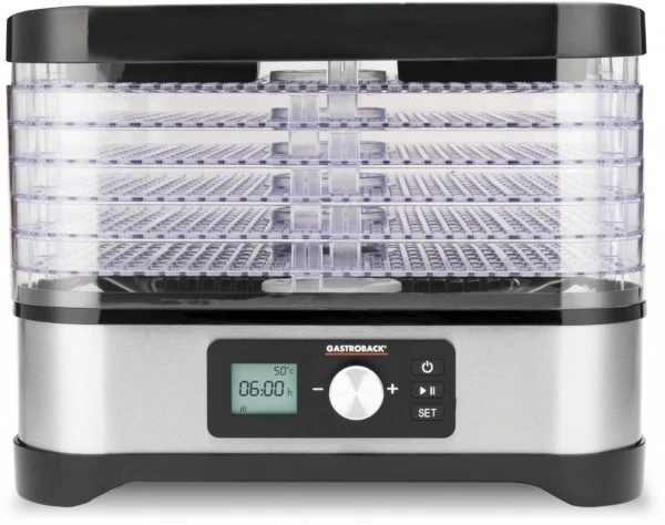 Dampfgarer & Reiskocher Gastroback Design Dörrautomat Natural Plus Edelstahl/schwarz 1 Dampfgarer & Reiskocher Gastroback Design Dörrautomat Natural Plus Edelstahl/schwarz