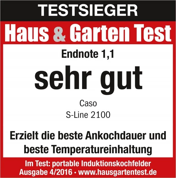 Geschirr- Und Kochplattenwärmer Caso S-Line 2100 Induktionskochplatte Edelstahl 4 Geschirr- Und Kochplattenwärmer Caso S-Line 2100 Induktionskochplatte Edelstahl – Bild 4