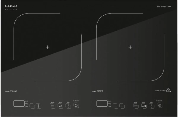 Geschirr- Und Kochplattenwärmer Caso Pro Menu 3500 Induktionskochplatte Schwarz 2 Geschirr- Und Kochplattenwärmer Caso Pro Menu 3500 Induktionskochplatte Schwarz – Bild 2