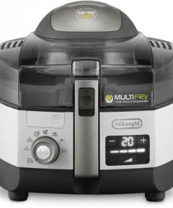 Fritteusen DeLonghi FH 1396/1 Multifry Extra Chef Plus Heißluft-Fritteuse Anthrazit/weiß