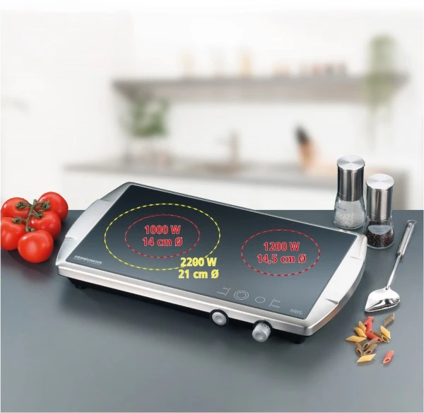 Geschirr- Und Kochplattenwärmer Rommelsbacher CT 3400/E Doppelkochplatte Edelstahl 2 Geschirr- Und Kochplattenwärmer Rommelsbacher CT 3400/E Doppelkochplatte Edelstahl – Bild 2