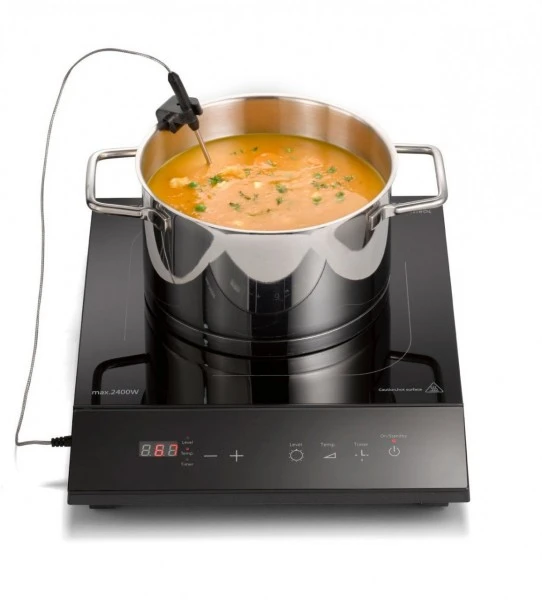 Geschirr- Und Kochplattenwärmer Caso TC 2400 ThermoControl Induktionskochplatte Schwarz 2 Geschirr- Und Kochplattenwärmer Caso TC 2400 ThermoControl Induktionskochplatte Schwarz – Bild 2