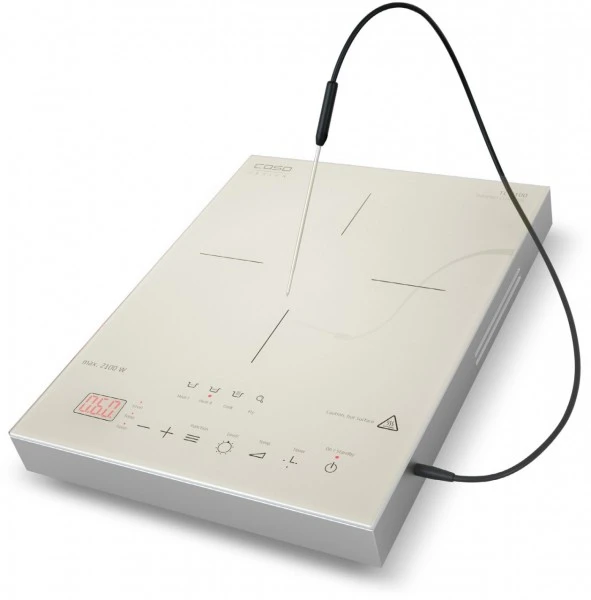 Geschirr- Und Kochplattenwärmer Caso TC2100 Thermo Control Induktionskochplatte Silber 1 Geschirr- Und Kochplattenwärmer Caso TC2100 Thermo Control Induktionskochplatte Silber
