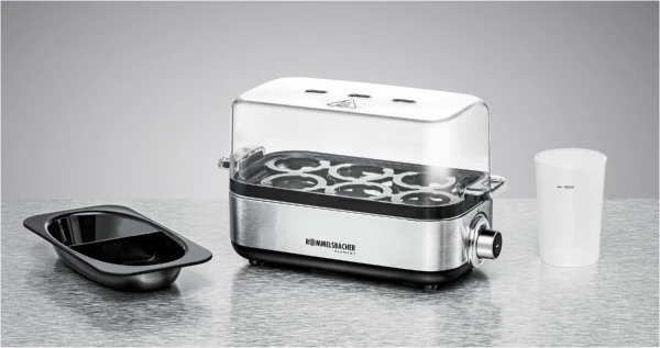 Rommelsbacher ER 600 Eierkocher Edelstahl/schwarz 3 Rommelsbacher ER 600 Eierkocher Edelstahl/schwarz – Bild 3