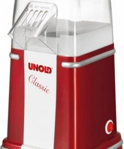 Popcorn, Schokolade & Co. Unold 48525 Popcornmaker Classic Popcorn-Maschine Rotmetallic/silber