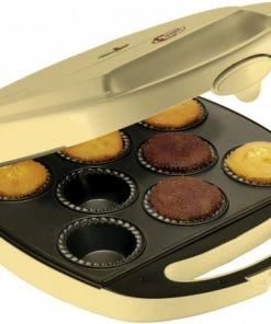 Waffelautomaten Bestron DKP 2828 Cupcake Maker Gelb