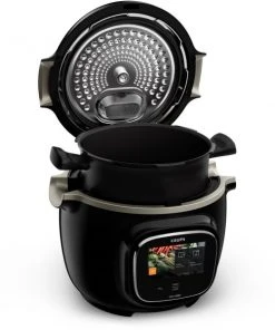 Dampfgarer & Reiskocher Krups CZ9128 Cook4Me Touch WIFI Multikocher Schwarz