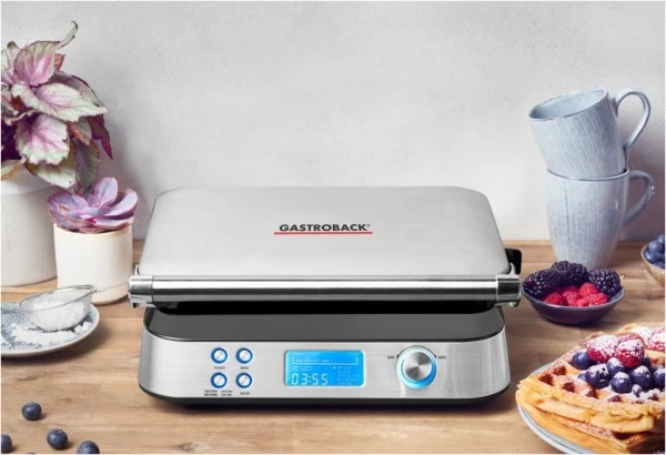 Waffelautomaten Gastroback Waffeleisen Advanced Control Waffelautomat Silber 4 Waffelautomaten Gastroback Waffeleisen Advanced Control Waffelautomat Silber – Bild 4