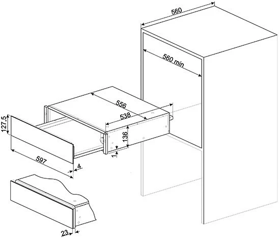 Geschirr- Und Kochplattenwärmer Smeg CPR715A Speisen-/Geschirrwärmer Anthrazit 2 Geschirr- Und Kochplattenwärmer Smeg CPR715A Speisen-/Geschirrwärmer Anthrazit – Bild 2