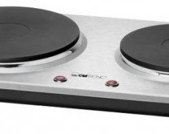 Geschirr- Und Kochplattenwärmer Clatronic DKP 3668 E Doppelkochplatte Edelstahl