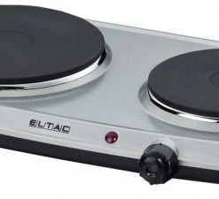 Geschirr- Und Kochplattenwärmer Eltac DK 28 Doppelkochplatte Silber