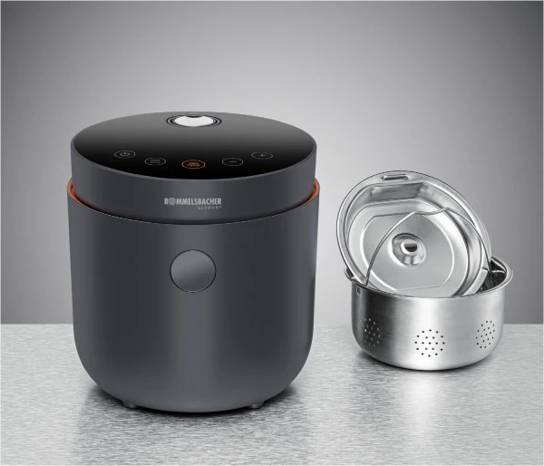 Dampfgarer & Reiskocher Rommelsbacher MRK 500 Multikocher Dunkel Grau 3 Dampfgarer & Reiskocher Rommelsbacher MRK 500 Multikocher Dunkel Grau – Bild 3