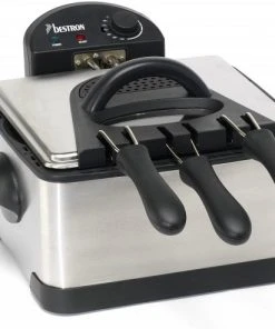 Fritteusen Bestron DF 402 B Fritteuse Edelstahl