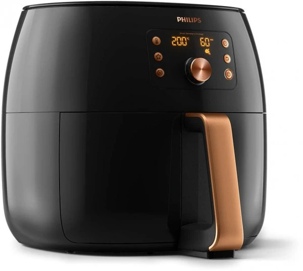Fritteusen Philips HD9860/90 Airfryer Smart Sensing Heißluft-Fritteuse Schwarz/kupfer 2 Fritteusen Philips HD9860/90 Airfryer Smart Sensing Heißluft-Fritteuse Schwarz/kupfer – Bild 2