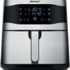 Fritteusen Steba HF 8000 Family Heißluft-Fritteuse Edelstahl/schwarz