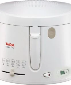 Fritteusen Tefal FF1001 MaxiFry Mit Timer Fritteuse Weiß/greige