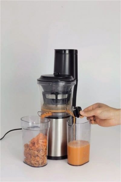 Entsafter & Zitruspressen Caso SJW 500 Design Slow Juicer Entsafter Edelstahl/schwarz 2 Entsafter & Zitruspressen Caso SJW 500 Design Slow Juicer Entsafter Edelstahl/schwarz – Bild 2