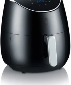 Fritteusen Severin FR 2445 Heißluft-Fritteuse XXL Schwarz/silber-metallic