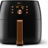 Fritteusen Philips HD9860/90 Airfryer Smart Sensing Heißluft-Fritteuse Schwarz/kupfer