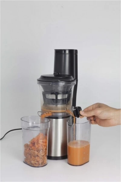 Entsafter & Zitruspressen Caso SJW 500 Design Slow Juicer Entsafter Edelstahl/schwarz 6 Entsafter & Zitruspressen Caso SJW 500 Design Slow Juicer Entsafter Edelstahl/schwarz – Bild 6