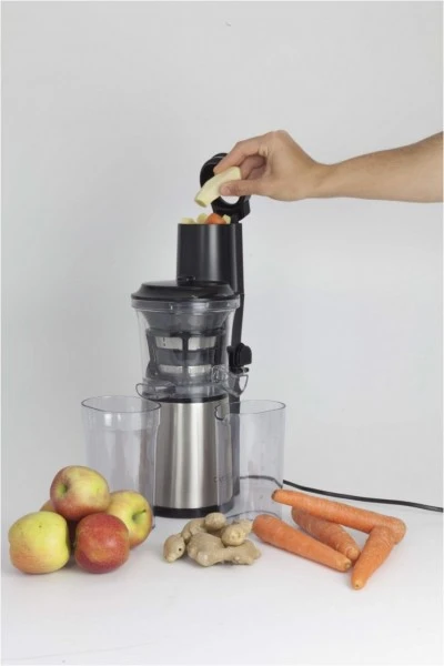 Entsafter & Zitruspressen Caso SJW 500 Design Slow Juicer Entsafter Edelstahl/schwarz 5 Entsafter & Zitruspressen Caso SJW 500 Design Slow Juicer Entsafter Edelstahl/schwarz – Bild 5