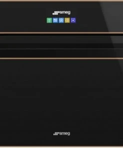 Geschirr- Und Kochplattenwärmer Smeg SAB4604NR Kompakt-Blast-Chiller Schwarz/kupfer