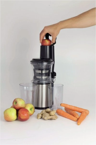 Entsafter & Zitruspressen Caso SJW 500 Design Slow Juicer Entsafter Edelstahl/schwarz 4 Entsafter & Zitruspressen Caso SJW 500 Design Slow Juicer Entsafter Edelstahl/schwarz – Bild 4